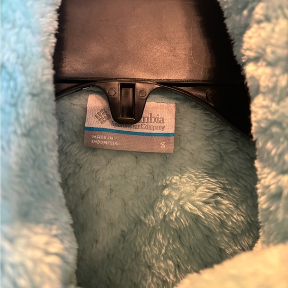 Columbia Women's light blue Fire Side Sherpa 1/4 Zip S - Picture 4 of 6